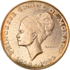Monnaie, Monaco, Rainier III, 10 Francs, 1982, TTB, Copper-Nickel-Aluminum