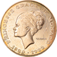 Moneda, Mónaco, Rainier III, 10 Francs, 1982, MBC, Cobre - níquel - aluminio