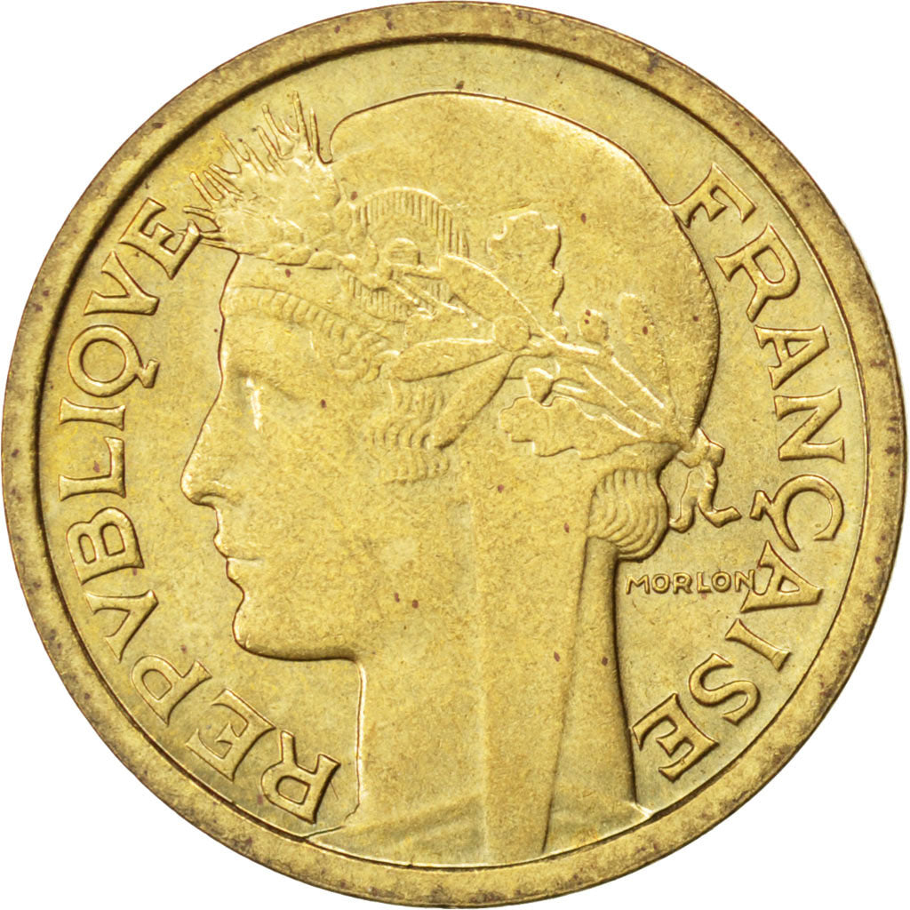 FRANCE, Morlon, Franc, 1940, KM #885, AU(55-58), Aluminum-Bronze, 23, Gadoury...