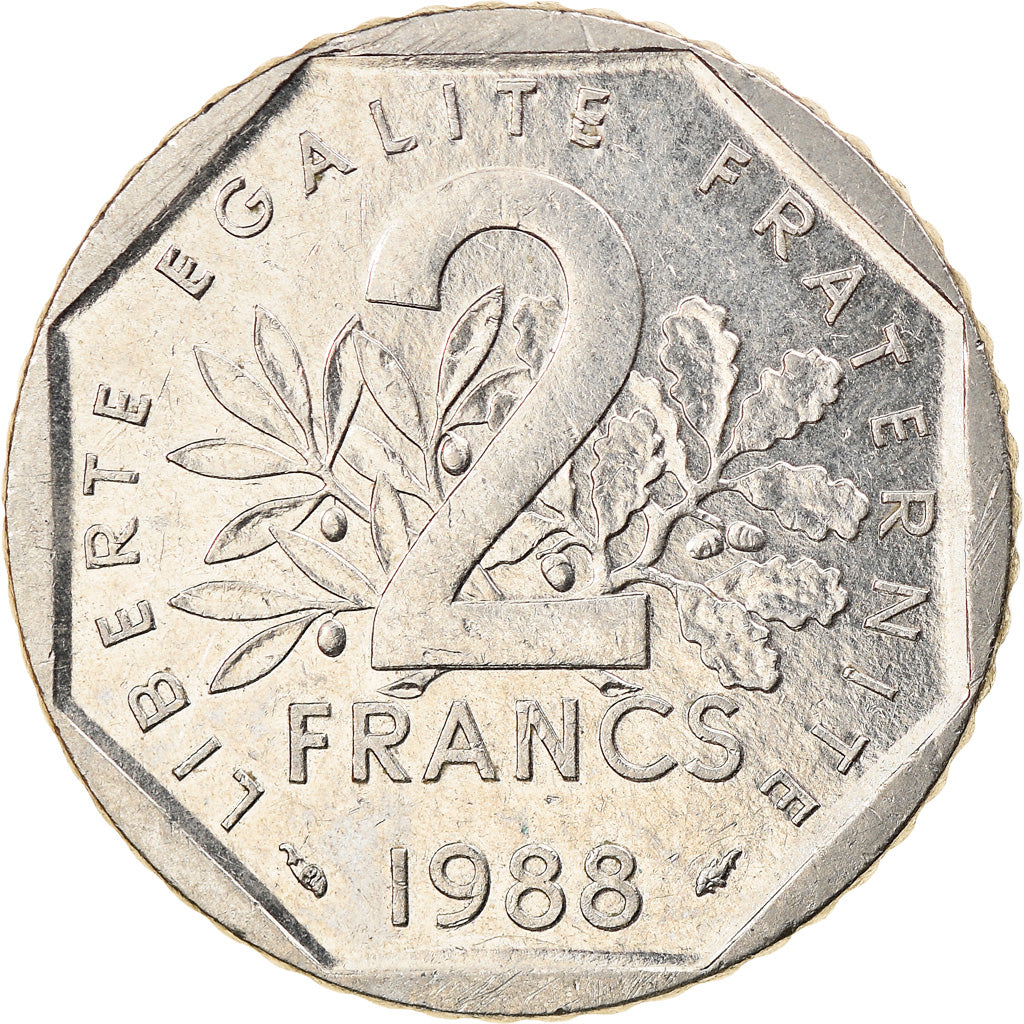 Monnaie, France, Semeuse, 2 Francs, 1988, Paris, TTB, Nickel, Gadoury:547