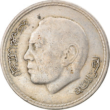 Coin, Morocco, al-Hassan II, 5 Dirhams, 1975, Paris, VF(30-35), Copper-nickel
