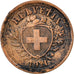 Monnaie, Suisse, Rappen, 1921, Bern, TTB, Bronze, KM:3.2
