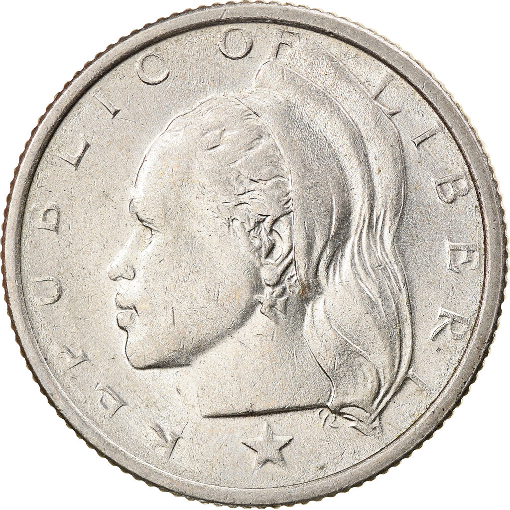 Coin, Liberia, 25 Cents, 1966, AU(50-53), Copper-nickel, KM:16a.1