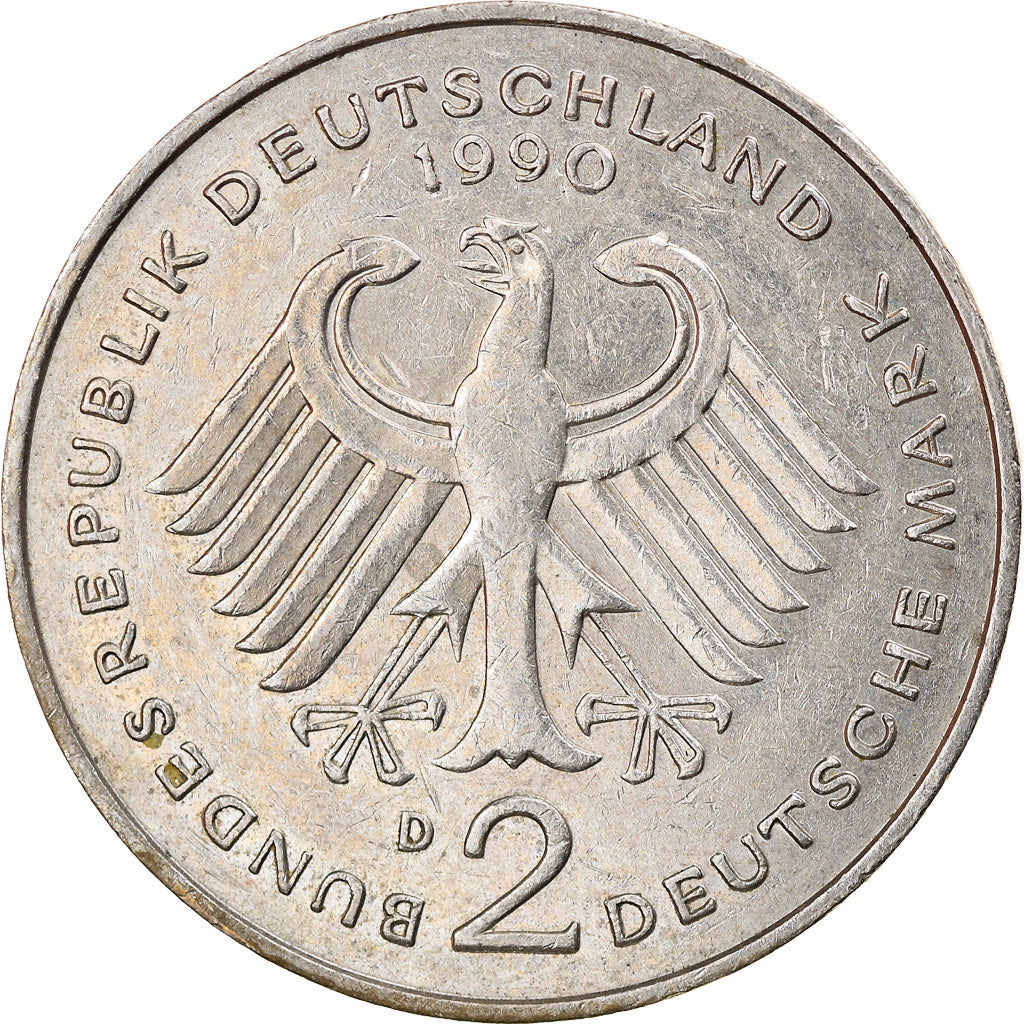 Monnaie, République fédérale allemande, 2 Mark, 1988, Munich, TB+