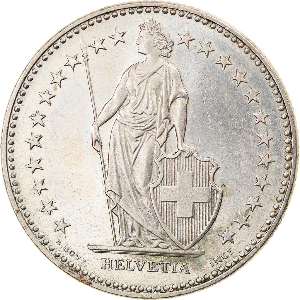 Monnaie, Suisse, 2 Francs, 1996, Bern, TTB+, Copper-nickel, KM:21a.3