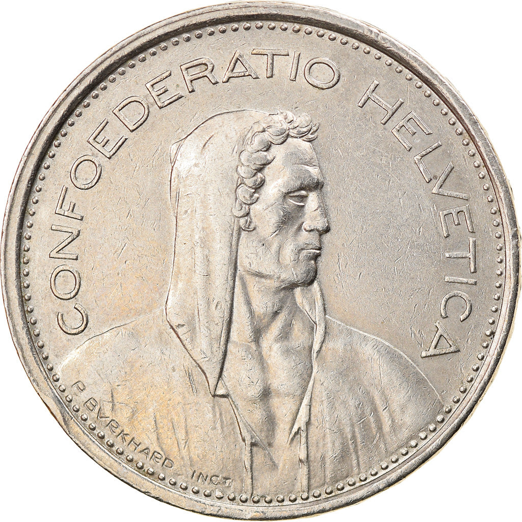 Coin, Switzerland, 5 Francs, 1968, Bern, AU(50-53), Copper-nickel, KM:40a.1