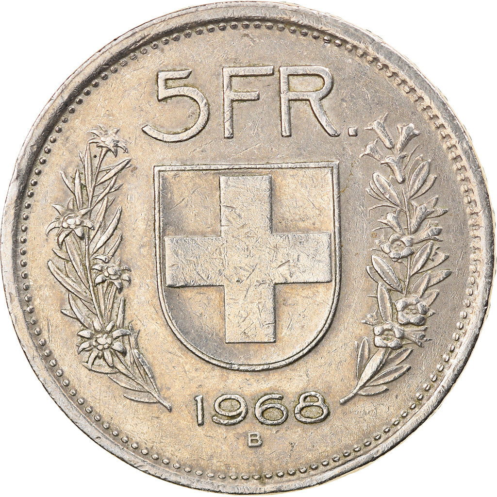 Monnaie, Suisse, 5 Francs, 1968, Bern, TTB, Copper-nickel, KM:40a.1