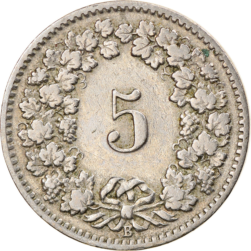 Monnaie, Suisse, 5 Rappen, 1909, Bern, TB+, Copper-nickel, KM:26