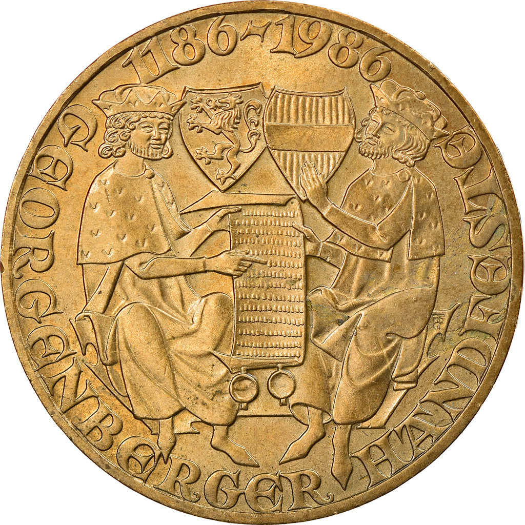 Coin, Austria, 20 Schilling, 1986, AU(55-58), Copper-Aluminum-Nickel, KM:2975.1