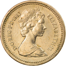 Monnaie, Grande-Bretagne, Elizabeth II, Pound, 1983, TTB+, Nickel-brass, KM:933