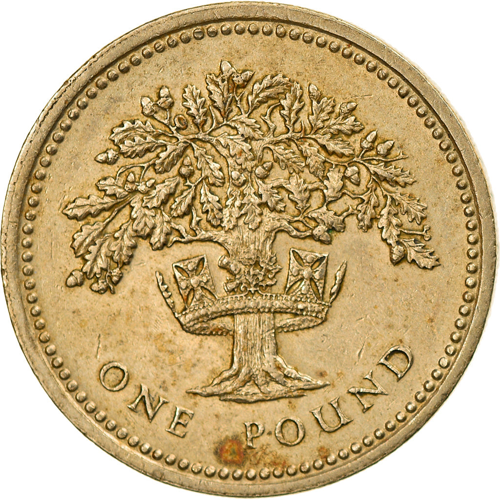 Coin, Great Britain, Elizabeth II, Pound, 1987, EF(40-45), Nickel-brass, KM:948