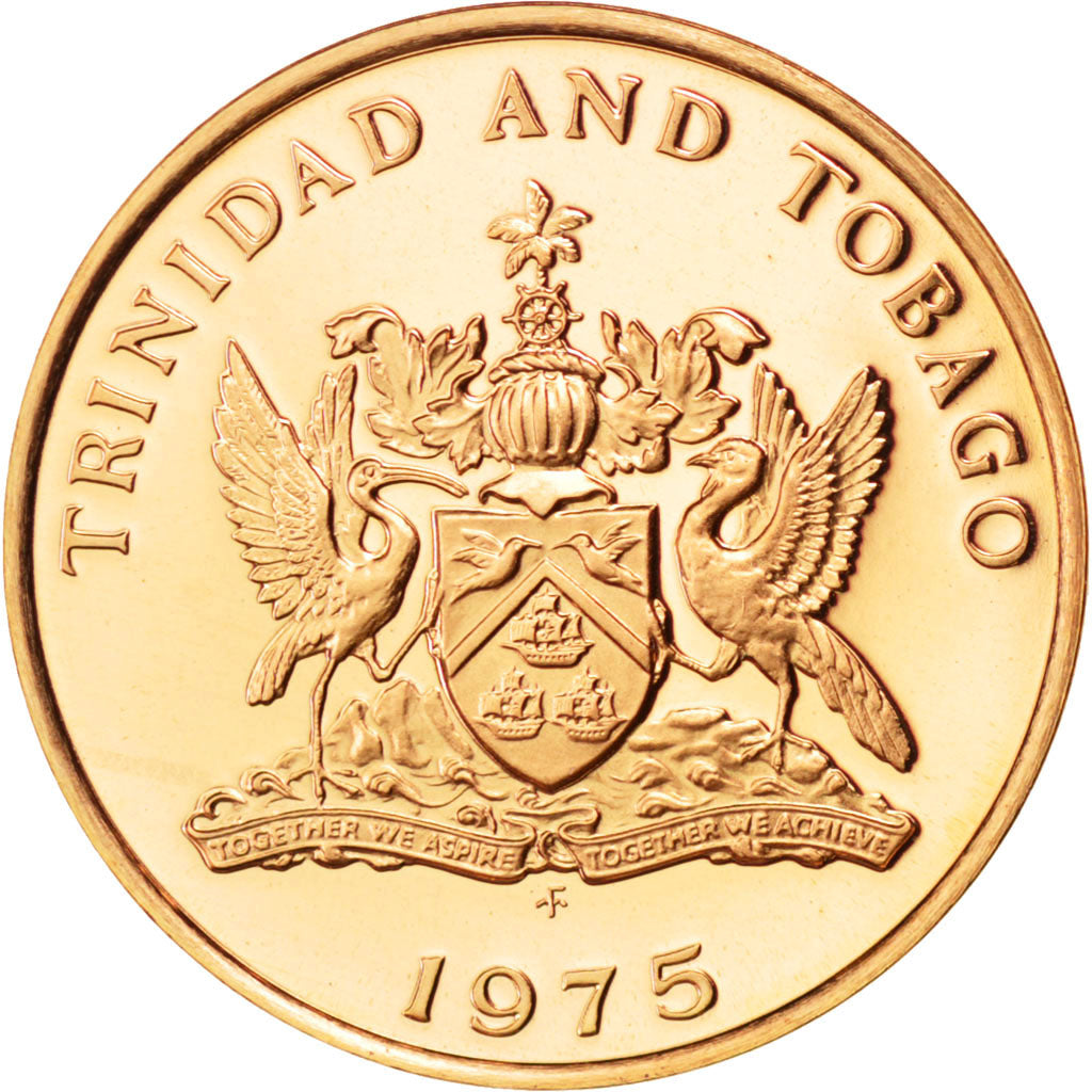 TRINIDAD & TOBAGO, Cent, 1975, Franklin Mint, KM #25, MS(63), Bronze, 17.8, 1.90