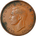 Moneta, Gran Bretagna, George VI, 1/2 Penny, 1945, BB, Bronzo, KM:844