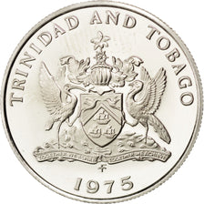 TRINIDAD & TOBAGO, 25 Cents, 1975, Franklin Mint, KM #28, MS(63),...