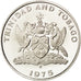 TRINIDAD & TOBAGO, 25 Cents, 1975, Franklin Mint, KM #28, MS(63),...