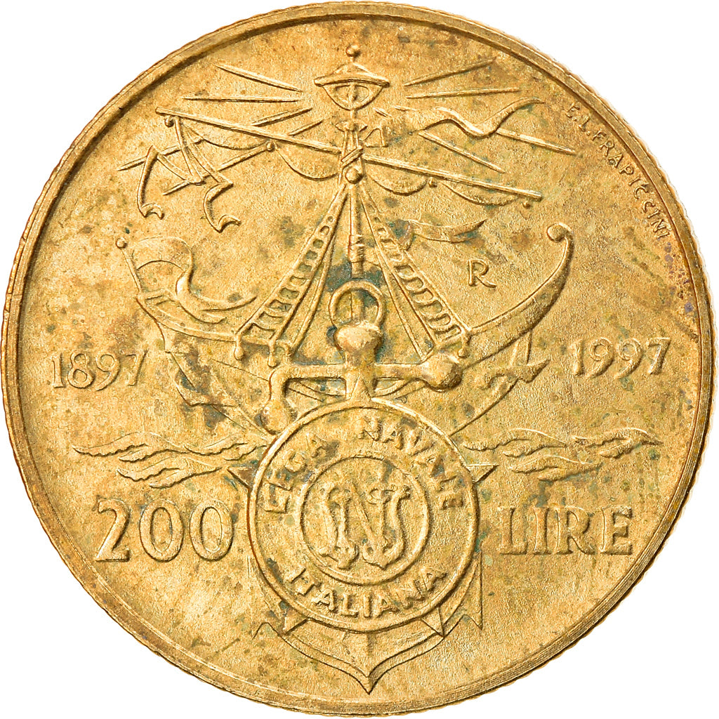 Monnaie, Italie, 200 Lire, 1997, Rome, TB, Aluminum-Bronze, KM:186