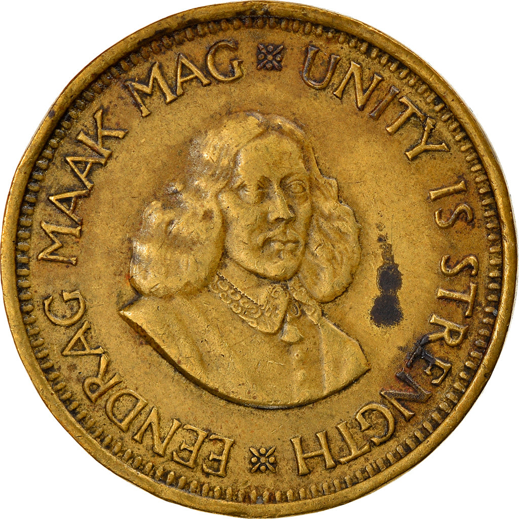 Moeda, África do Sul, 1/2 Cent, 1961, VF(30-35), Latão, KM:56