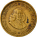 Moneda, Sudáfrica, 1/2 Cent, 1961, BC+, Latón, KM:56