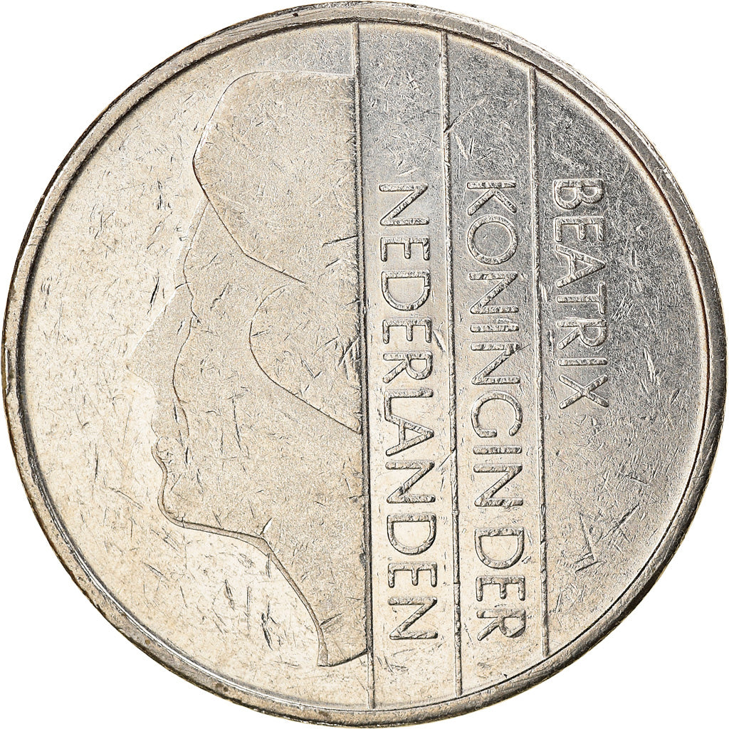 Coin, Netherlands, Beatrix, 2-1/2 Gulden, 1988, VF(30-35), Nickel, KM:206