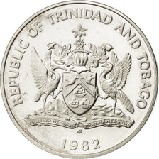 Moneta, TRINIDAD E TOBAGO, 25 Cents, 1982, SPL, Argento, KM:45a