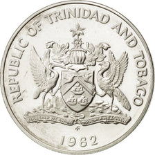 Coin, TRINIDAD & TOBAGO, 25 Cents, 1982, MS(63), Silver, KM:45a