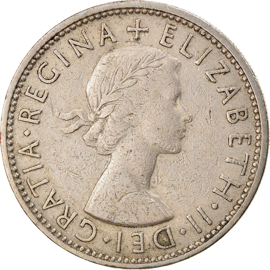 Moneta, Gran Bretagna, Elizabeth II, Florin, Two Shillings, 1961, MB+