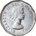 Coin, Canada, Elizabeth II, 5 Cents, 1953, Royal Canadian Mint, Ottawa