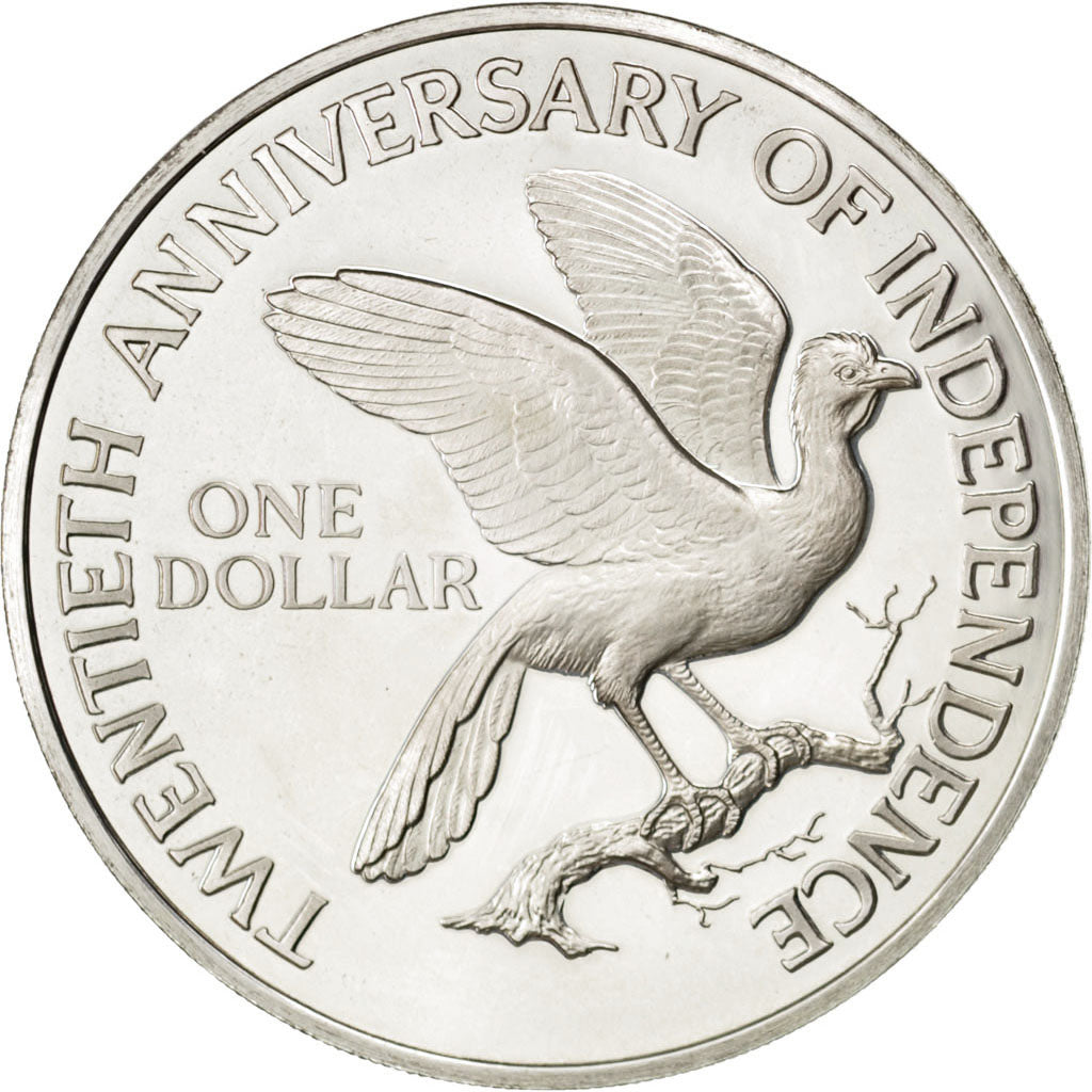 TRINIDAD E TOBAGO, Dollar, 1982, SPL, Argento, KM:47a