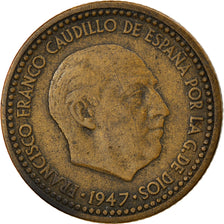 Coin, Spain, Francisco Franco, caudillo, Peseta, 1952, VF(30-35)