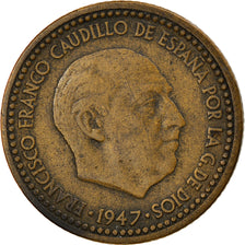 Moeda, Espanha, Francisco Franco, caudillo, Peseta, 1952, VF(30-35)