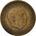 Coin, Spain, Francisco Franco, caudillo, Peseta, 1952, VF(30-35)
