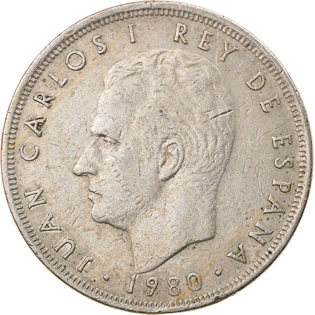 Münze, Spanien, Juan Carlos I, 5 Pesetas, 1982, S, Copper-nickel, KM:817