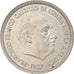 Coin, Spain, Caudillo and regent, 25 Pesetas, 1958, AU(50-53), Copper-nickel