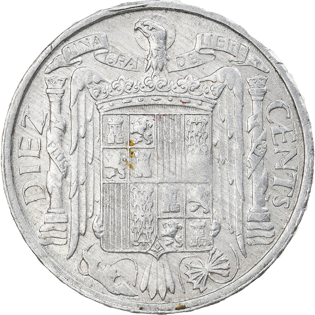 Monnaie, Espagne, 10 Centimos, 1953, SUP, Aluminium, KM:766