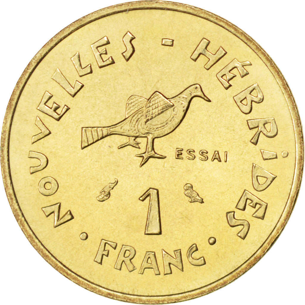 Nuove Ebridi, Franc, 1970, Paris, SPL, Bronzo-alluminio-nichel, KM:E4, Lecomp...