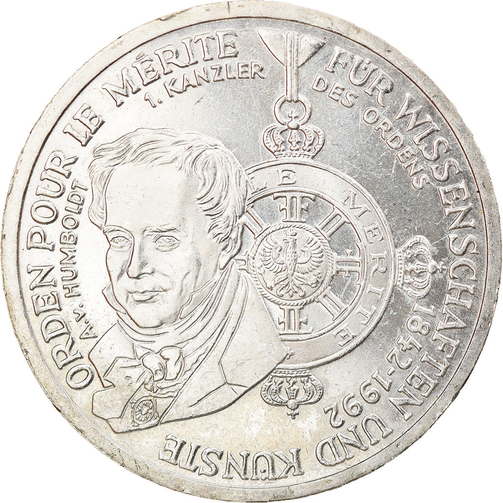 Moneta, GERMANIA - REPUBBLICA FEDERALE, 10 Mark, 1992, Munich, Germany, BB+