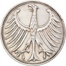 Coin, GERMANY - FEDERAL REPUBLIC, 5 Mark, 1973, Stuttgart, EF(40-45), Silver