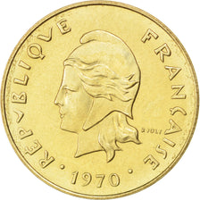 NEW HEBRIDES, 5 Francs, 1970, Paris, KM #E6, AU(55-58),...