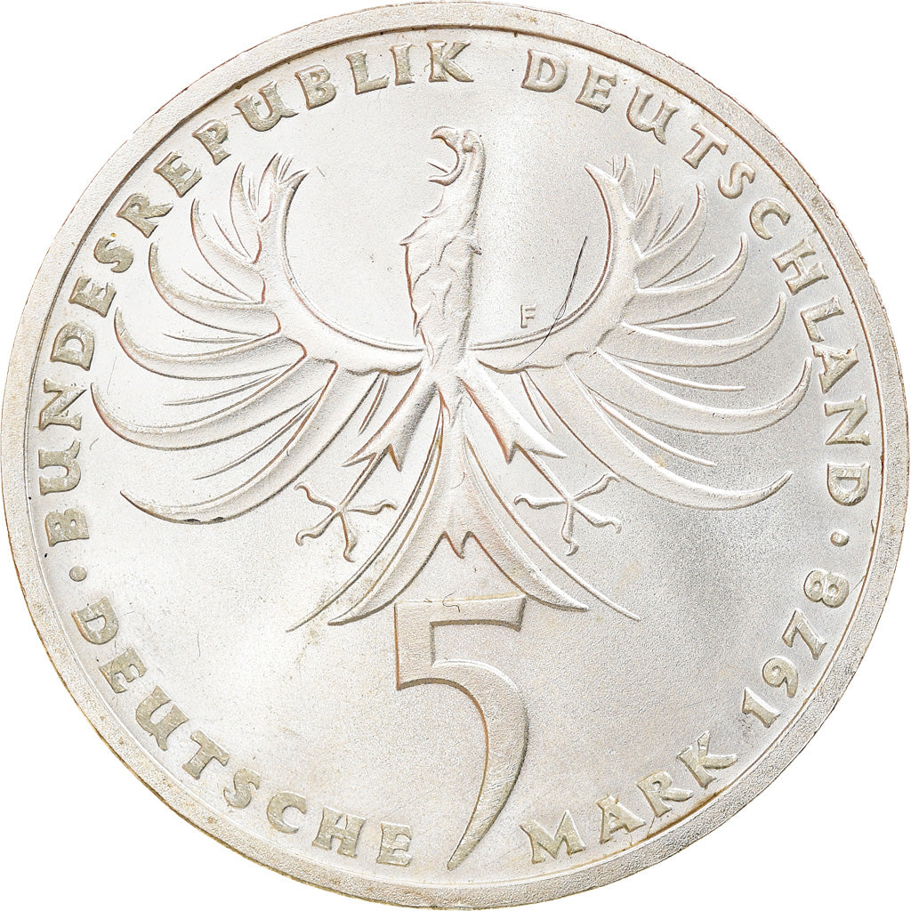 Coin, GERMANY - FEDERAL REPUBLIC, 5 Mark, 1978, Stuttgart, Germany, BE