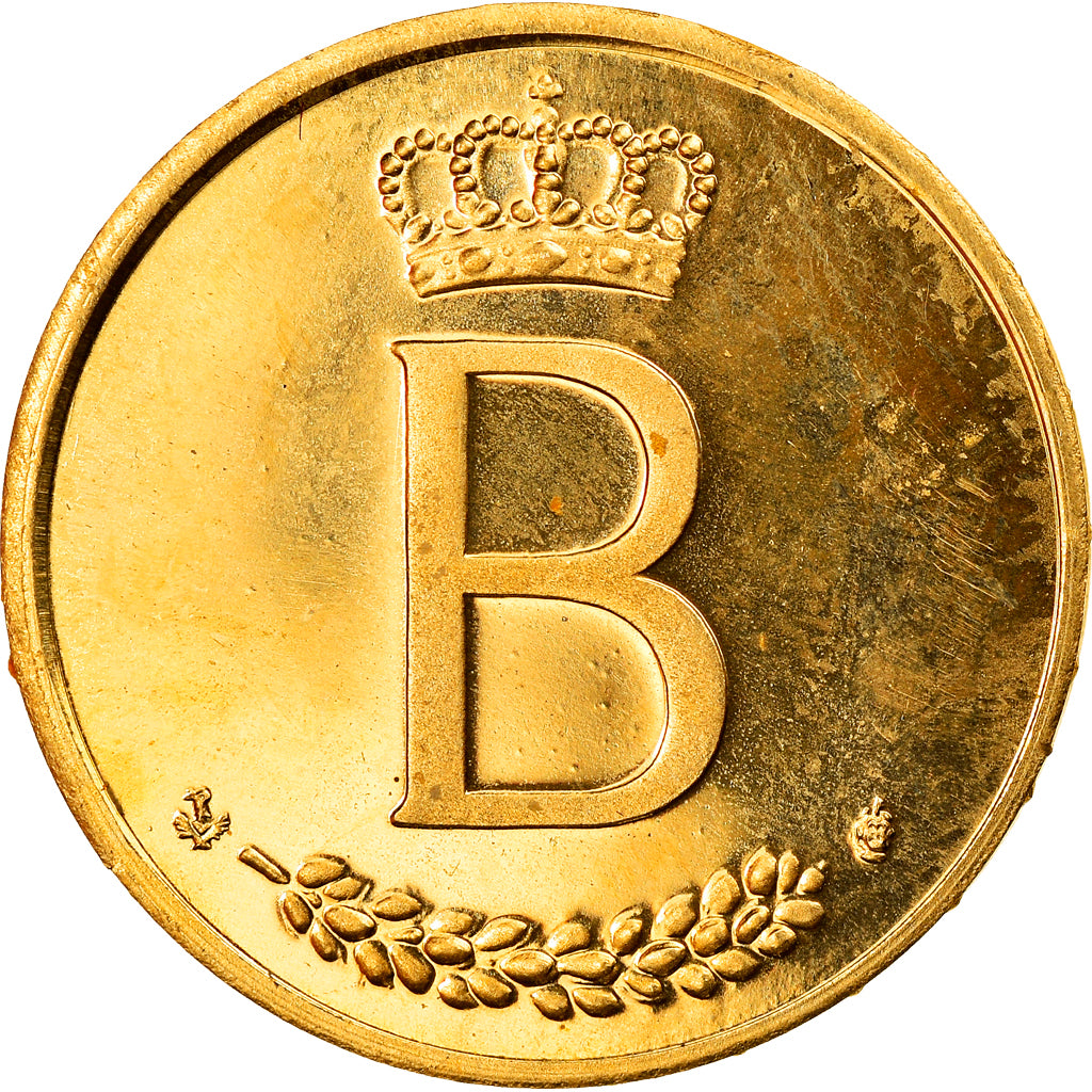 Belgique, Médaille, Baudouin - 25 ans de Règne, Politics, 1976, Latin, SPL, Or