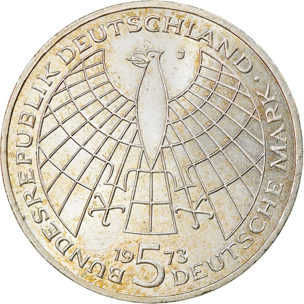 Münze, Bundesrepublik Deutschland, 5 Mark, 1973, Hamburg, Germany, SS, Silber