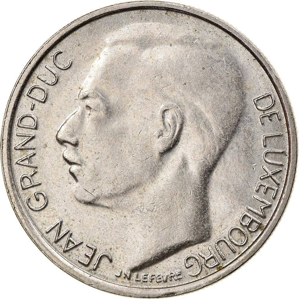 Coin, Luxembourg, Jean, Franc, 1986, EF(40-45), Copper-nickel, KM:59