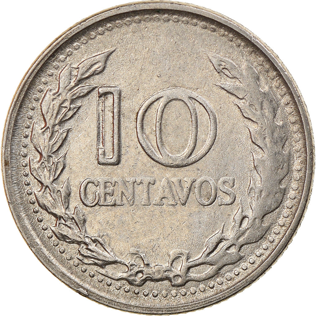Moneta, Colombia, 10 Centavos, 1971, BB, Acciaio ricoperto in nichel, KM:236