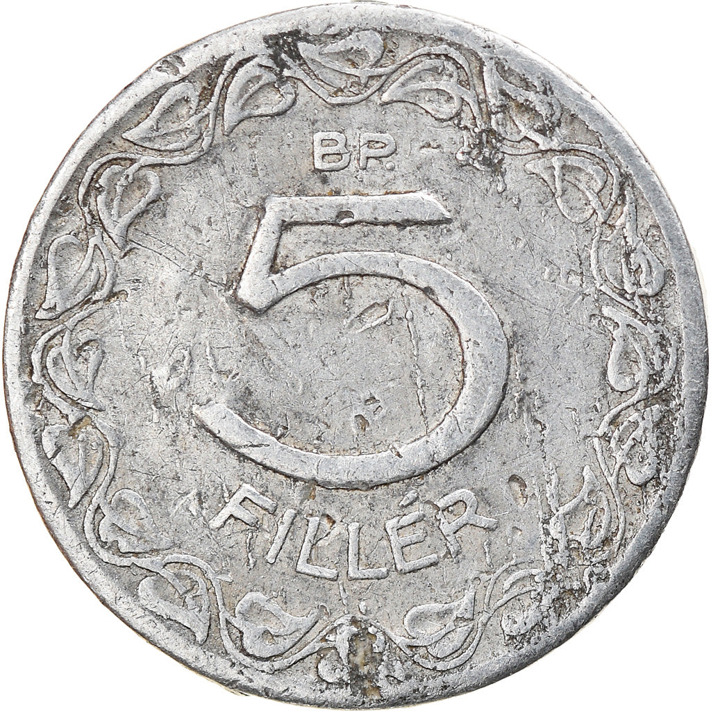Moneta, Ungheria, 5 Filler, 1948, Budapest, MB, Alluminio, KM:535