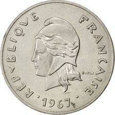 FRENCH POLYNESIA, 50 Francs, 1967, KM #7, EF(40-45), Nickel, 33, Lecompte #111,.