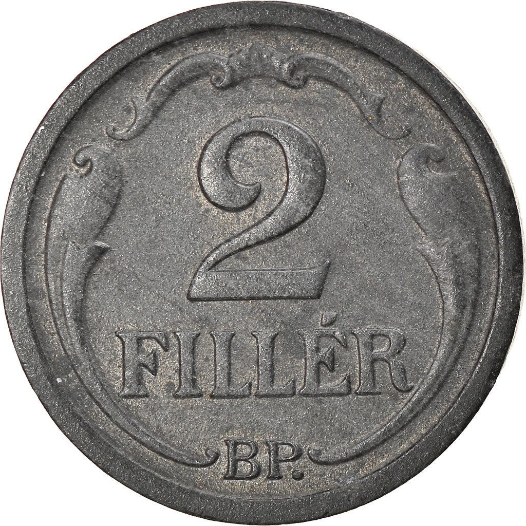 Münze, Ungarn, 2 Filler, 1944, S+, Zinc, KM:519