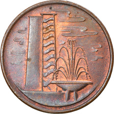 Coin, Singapore, Cent, 1969, Singapore Mint, EF(40-45), Bronze, KM:1