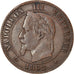 Coin, France, Napoleon III, 2 Centimes, 1862, Strasbourg, VF(30-35), Bronze