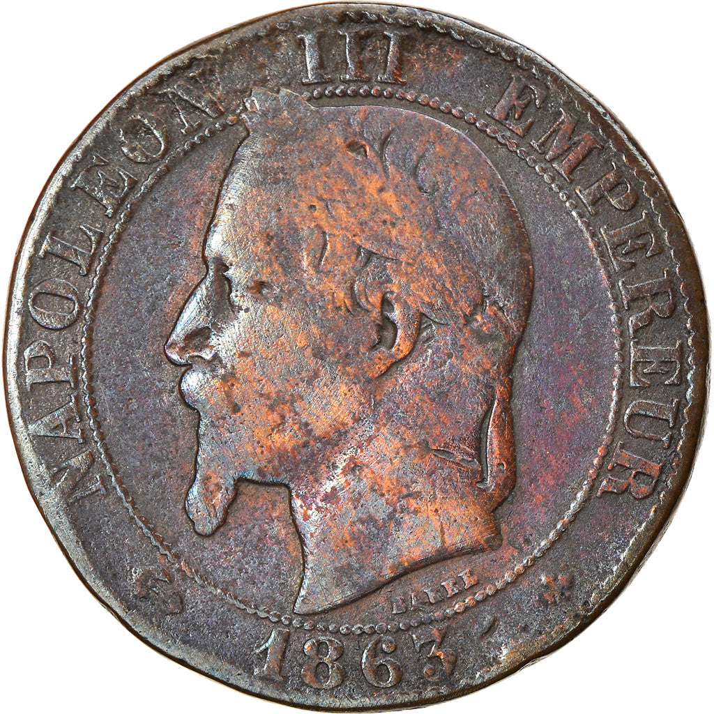 Coin, France, Napoleon III, Napoléon III, 5 Centimes, 1863, Strasbourg