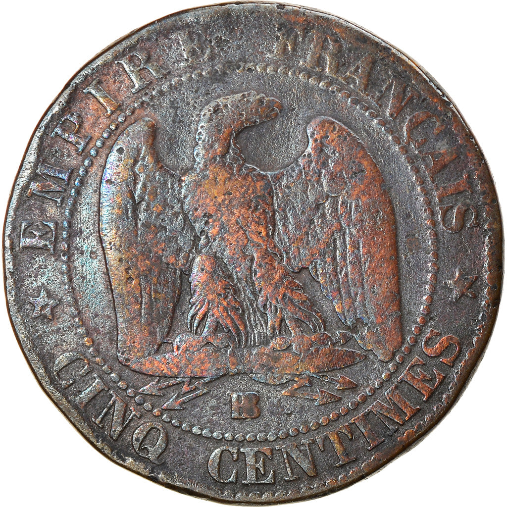 Coin, France, Napoleon III, Napoléon III, 5 Centimes, 1863, Strasbourg